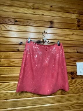 J. Crew Pink Sequin Mini Skirt